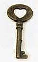 Key RMKH heart design 2/pk